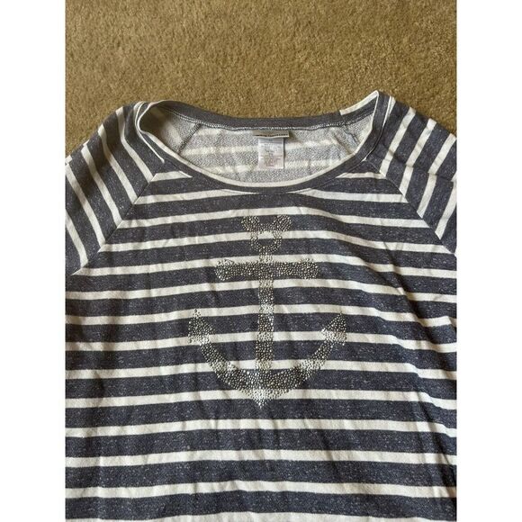 Disney Cruise Line Sweater Women XXG Sparkle Mickey Anchor Light Sweatshirt - Picture 3 of 6